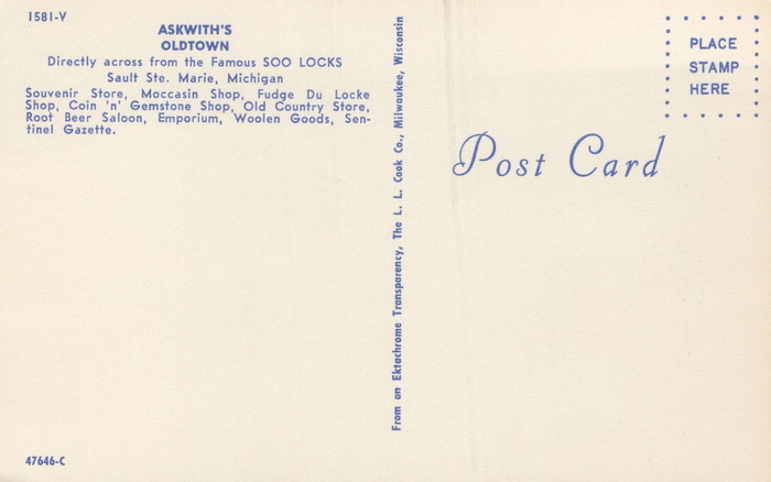 Askwiths Oldtown - Old Postcard View (newer photo)